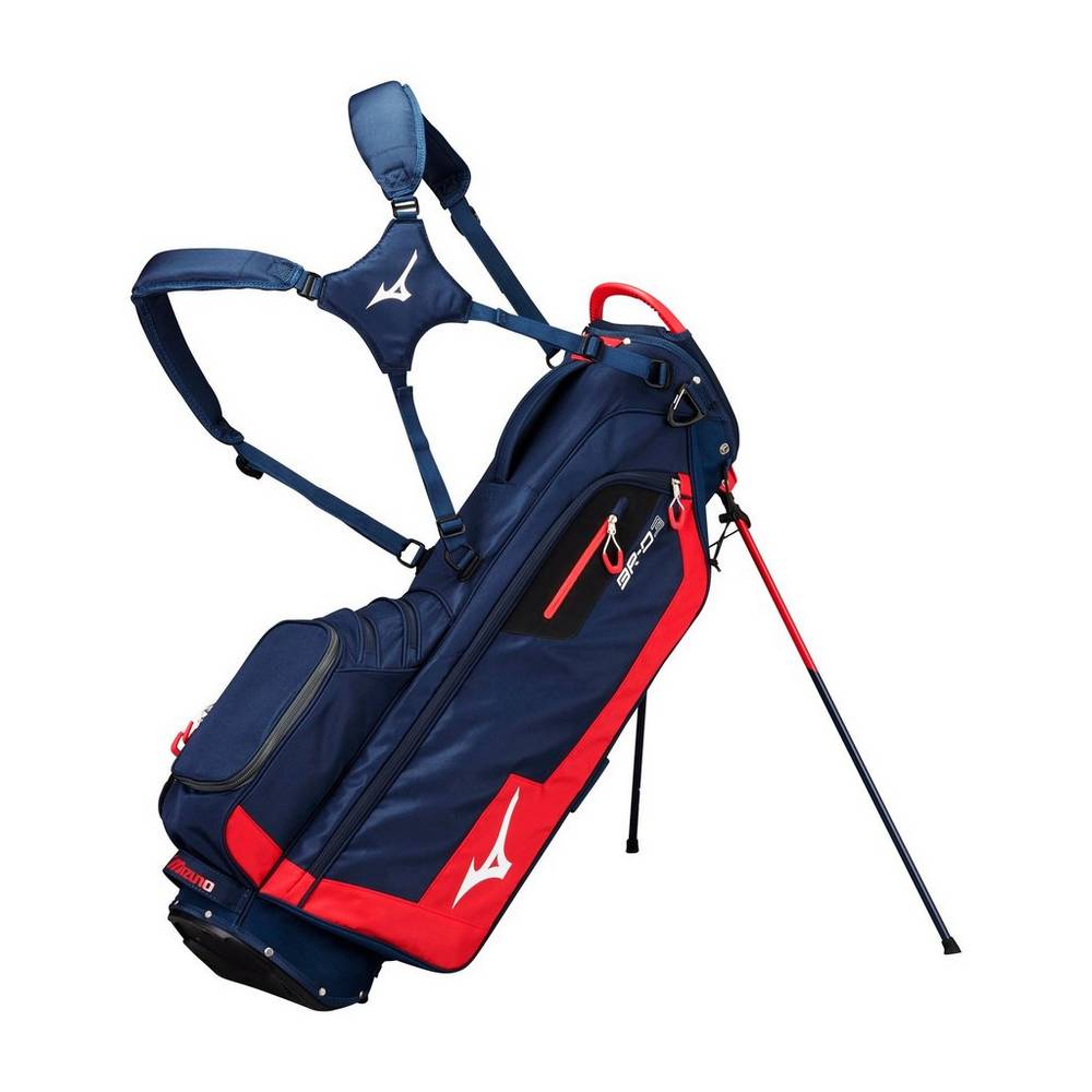 Panske Batoh Mizuno BR-D3 Stand Námornícka Modrá/Červené Vypredaj LFPV72951
